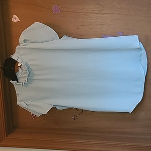 Women's light blue blouse size medium